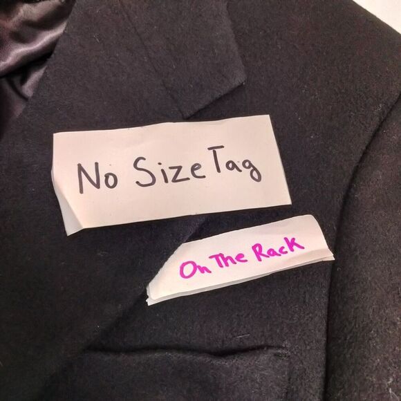 Carolina Blue Sports Coat Mens 40 100% Cashmere Black Single-Breasted USA - Picture 14 of 14